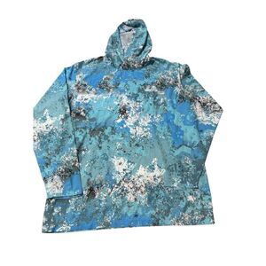 Habit Men's UPF 40+ UV Protection Hooded Performance Layer‎ Size Large Veil Camo